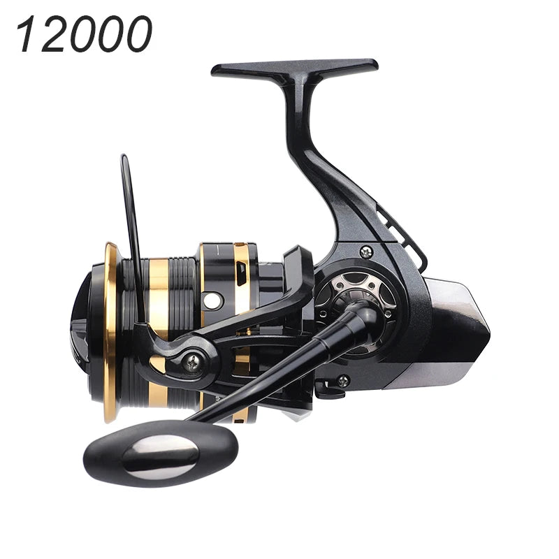 LINNHUE Big Spinning Fishing Reel 8000 9000 10000 12000 14000 Reel Drag 20KG Powerful Reel Saltwater Fresh Water Fishing Pesca