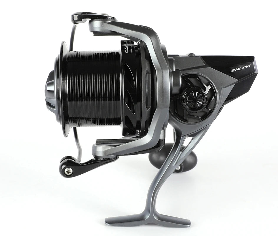 MIFINE CAVALIER CARP Fishing Reel 12KG Max Drag 8000-10000 Spinning Reel 5.1:1 Saltwater Freshwater 7+1BB Big Spool Carp Fishing