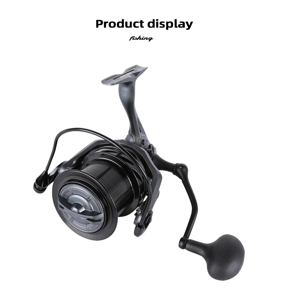 MIFINE CAVALIER CARP Fishing Reel 12KG Max Drag 8000-10000 Spinning Reel 5.1:1 Saltwater Freshwater 7+1BB Big Spool Carp Fishing