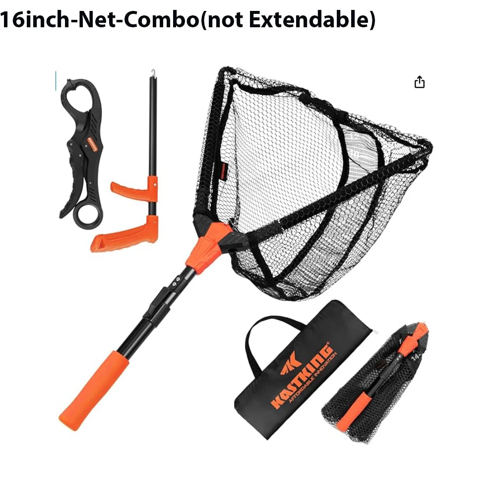 KastKing Pontus Fishing Net Landing Net Foldable & Lightweight Freshwater Fishing Landing Net with Built in Length Scale