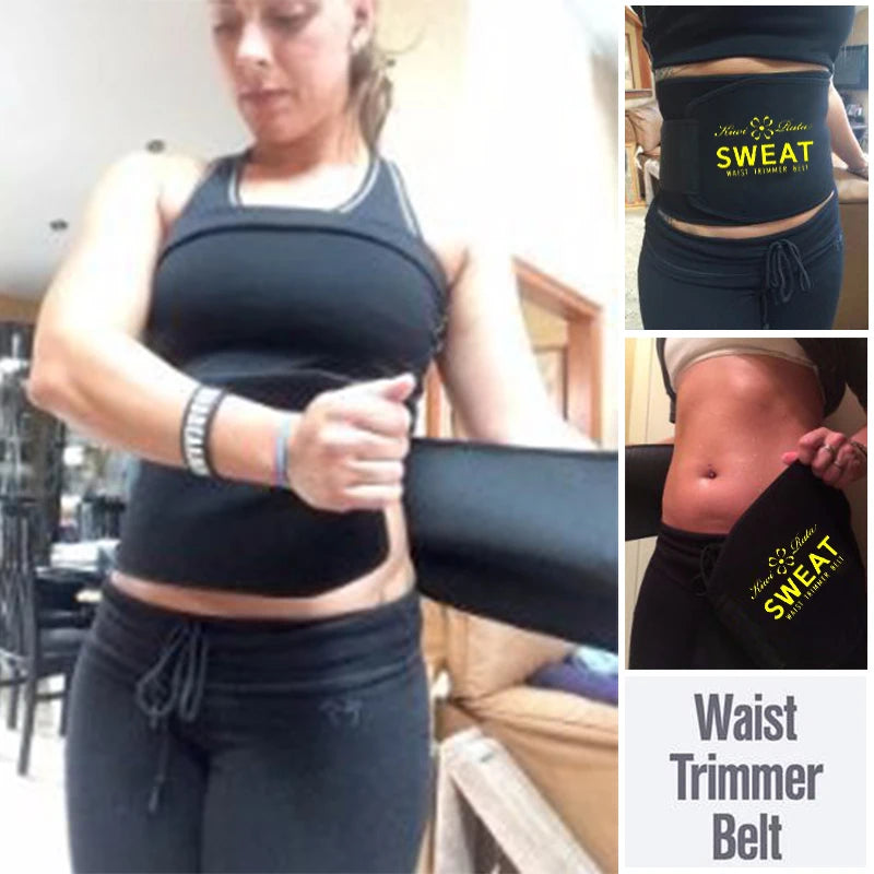 Waist Trimmer Belt Slim Men Body Shaper Cinchers Tummy Control Neoprene Sweat Wrap for Stomach and Back Lumbar Support