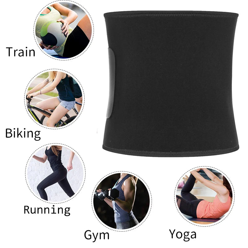 Waist Trimmer Belt Slim Men Body Shaper Cinchers Tummy Control Neoprene Sweat Wrap for Stomach and Back Lumbar Support