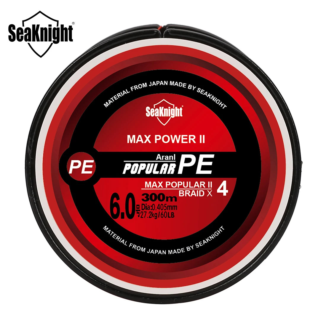 SeaKnight Brand TriPoseidon Series 4 Strands 300M PE Braided Fishing Line 8-60LB Multifilament Fishing Line Smooth Carp Fishing