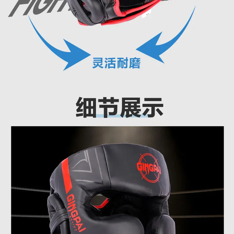 Kick Boxing Helmet Karate Muay Thai Guantes De Boxeo Free Fight Headgear MMA Head Guard Sanda Training Adults Kids Equipment