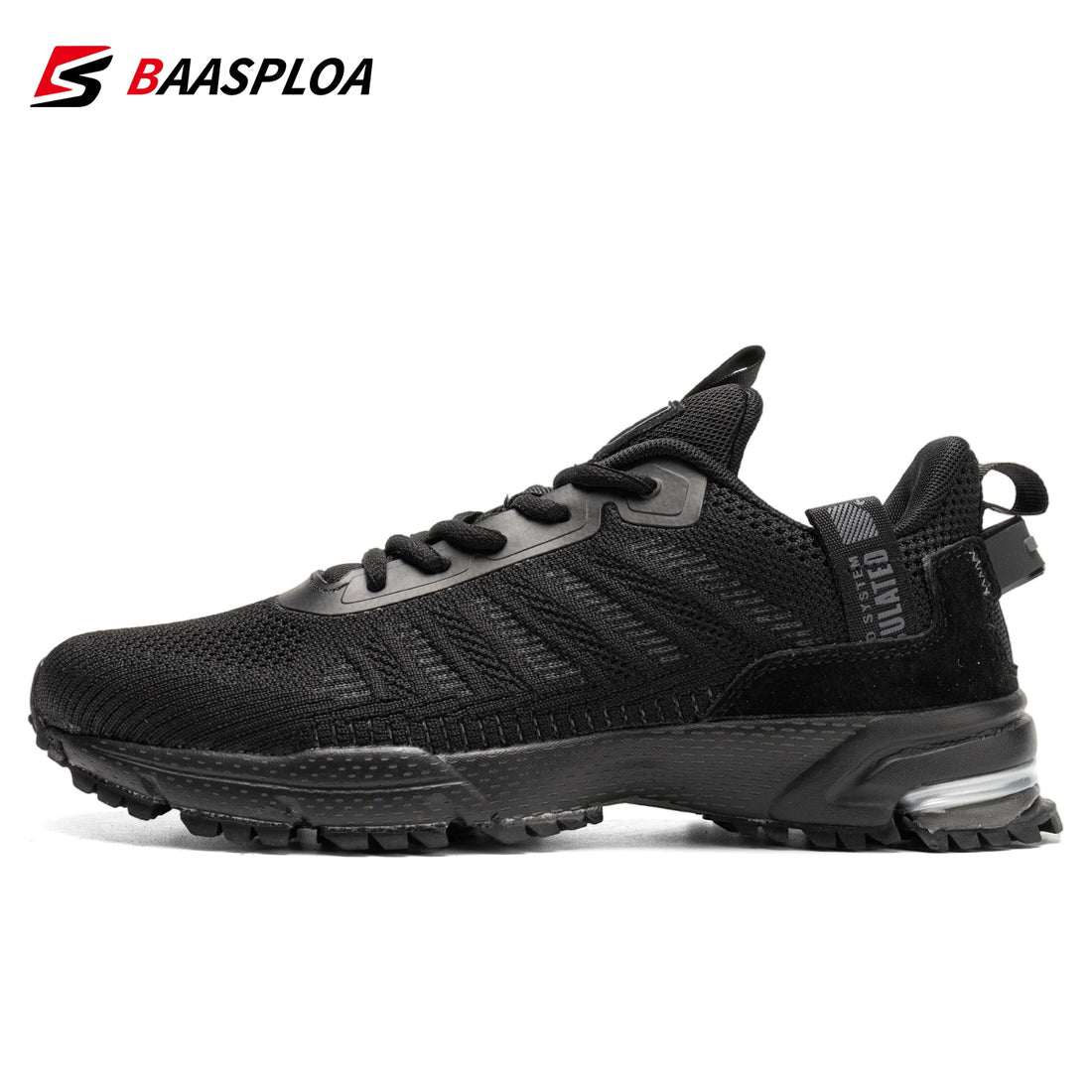 Baasploa 2022 New Male Sneakers Shoes Breathable Mesh Men Running Shoes Outdoor Grass  Walking Gym Shoes For Men Plus size 41-50