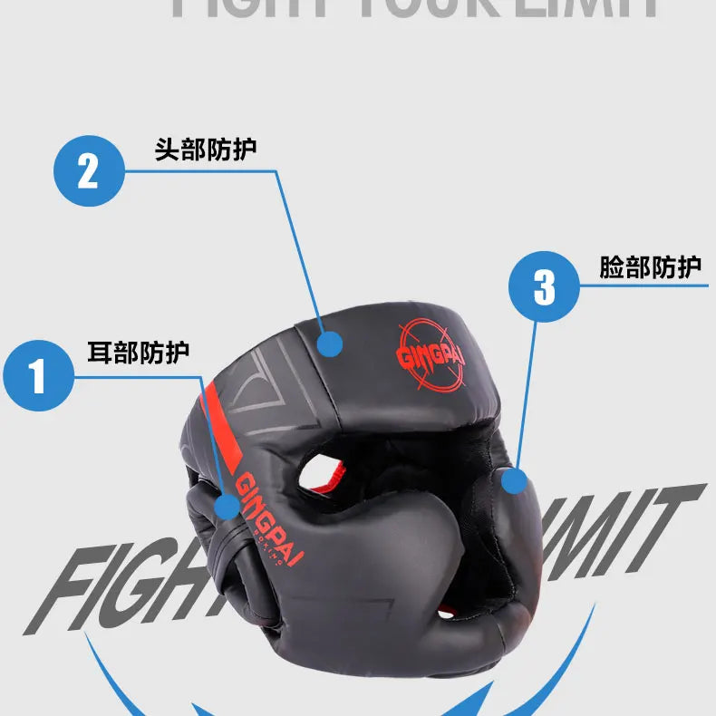 Kick Boxing Helmet Karate Muay Thai Guantes De Boxeo Free Fight Headgear MMA Head Guard Sanda Training Adults Kids Equipment