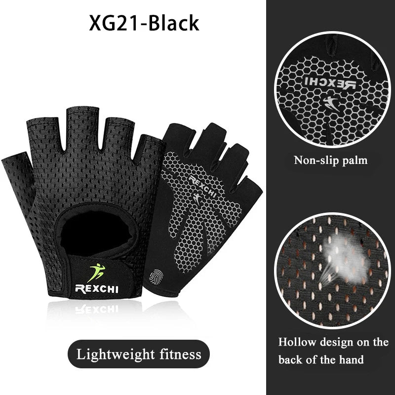 Gym Gloves Fitness Weight Lifting Gloves Body Building Training Sports Gloves Workout Half Finger Hand Protector for Men Women