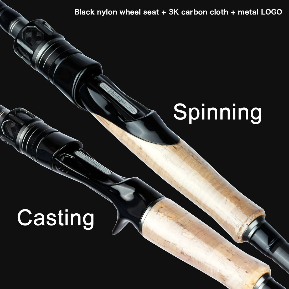 Felenhai Blackjack Casting Spinning Fuji Guide Fishing Rods 1.8/2.1/2.4/2.7/3.0/3.3m 2Tips Lure 5-80g ML/M/MH/H Baitcasting Pole