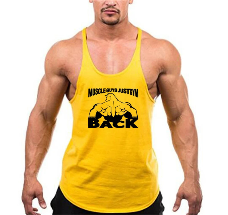 New Hot Sale Mens Printed Tank Top Breathable Cool Vest Running Shirt Cotton Tees Bodybuilding Singlet Fitness Sleeveless