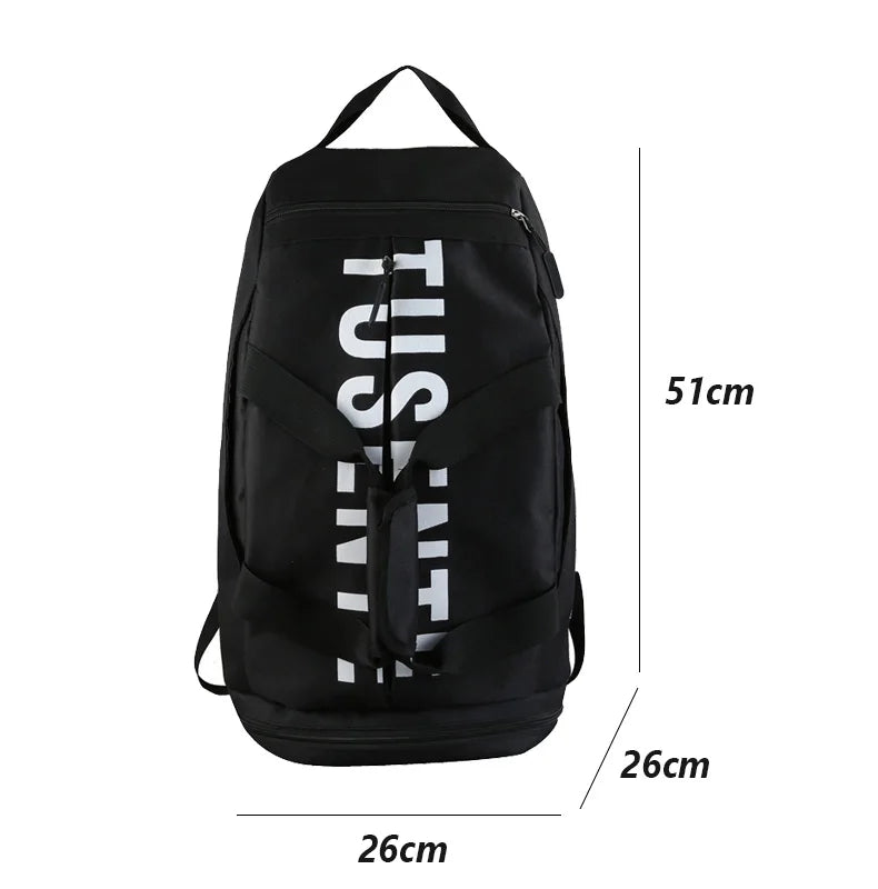 Large Capacity Sport Gym Bag Women Fitness Backpack Waterproof Multi-Functional Shoes Warehouse Travel Pack Sports Shoulder Bags