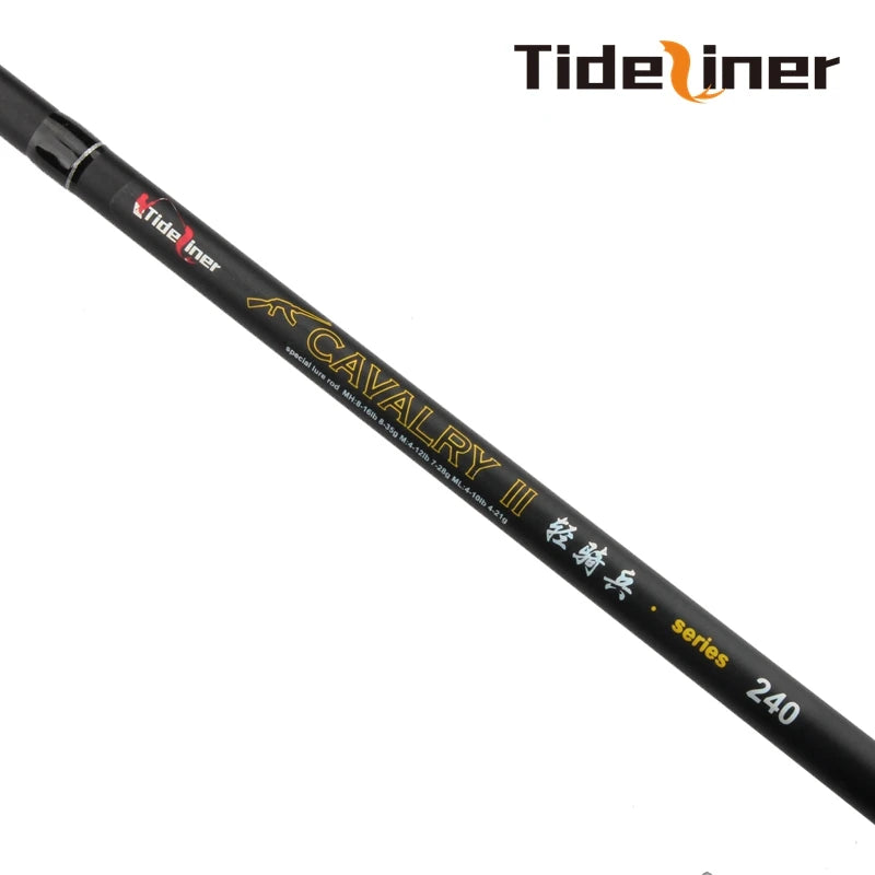 Tideliner 2.1 2.4m Top quality spinning casting fishing rod Three 3 tips three actions ML/MH/M carbon fiber baitcasting carp rod