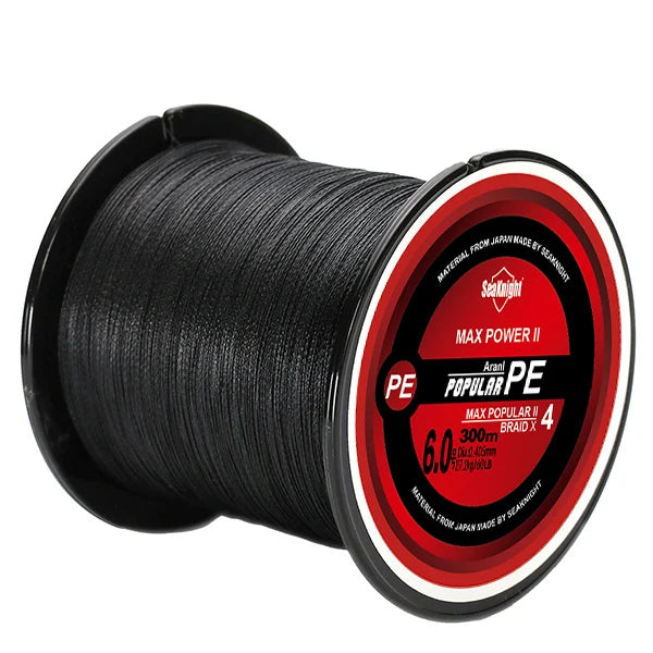 SeaKnight Brand TriPoseidon Series 4 Strands 300M PE Braided Fishing Line 8-60LB Multifilament Fishing Line Smooth Carp Fishing