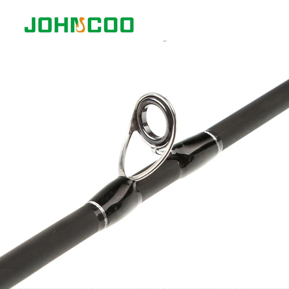 JOHNCOO Casting Rod  With Case 2.1m 2.4m 2.7m 3m Carbon Fishing Rod Travel Rod BaitCasting Rod Medium Fast action 10-25g