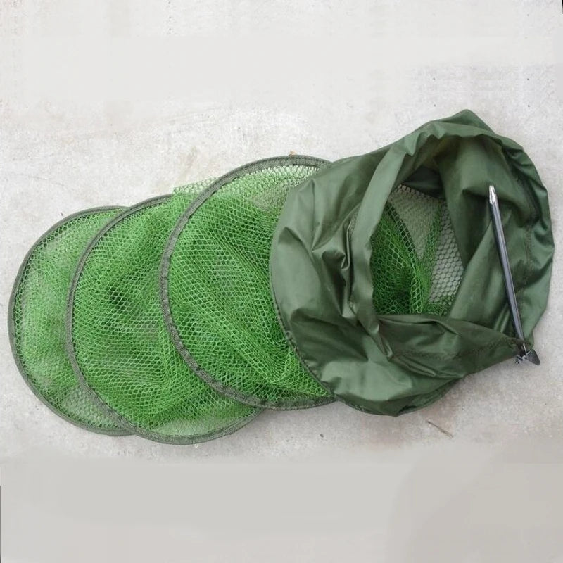 1.2M/1.5M/2M/2.5M/3M Fishing Nets, Glued Steel Fork Fish Guards, Foldable Quick-drying Fishing Nets, Fishing Tools, Fish Trap