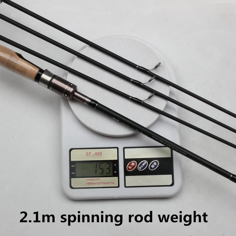 Tideliner 2.1 2.4m Top quality spinning casting fishing rod Three 3 tips three actions ML/MH/M carbon fiber baitcasting carp rod