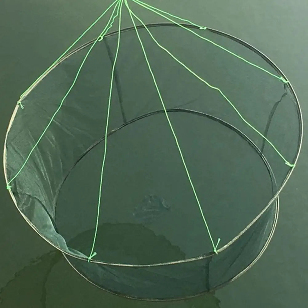 Landing Fishing Net Large Foldable Drop Net Prawn Bait Crab Shrimp Crucian Portable Mesh For Outdoor Reservoir Pond Use 80/100cm