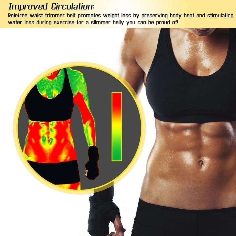 Waist Trimmer Belt Slim Men Body Shaper Cinchers Tummy Control Neoprene Sweat Wrap for Stomach and Back Lumbar Support