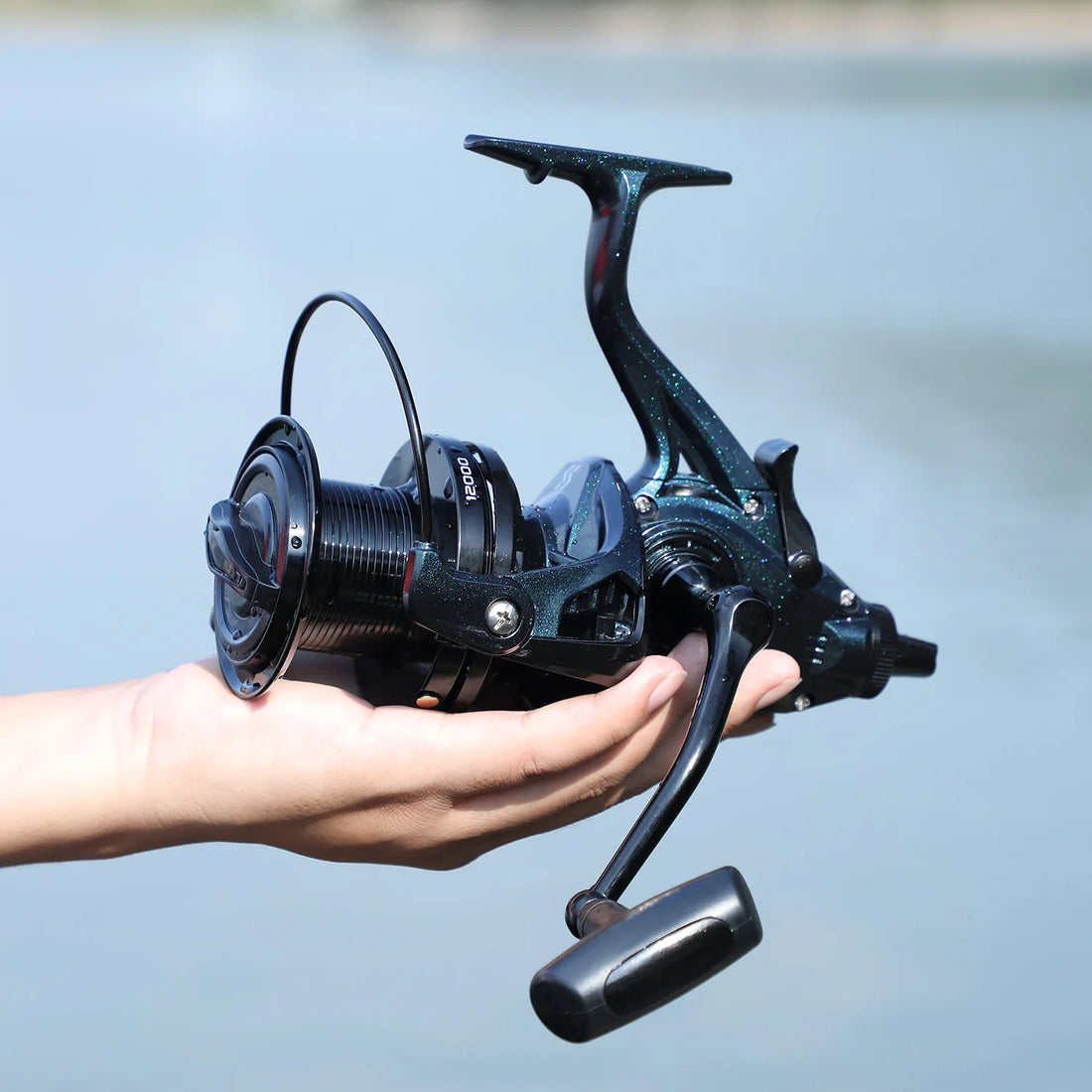 Sougayilang 13+1BB Full Metal Fishing Reel EVA Handle Sea Spinning Reel 25KG Drag Power Carp Fishing Tackles with Free Wire Cup