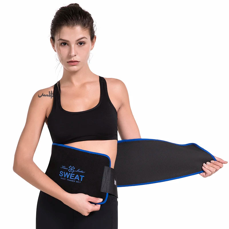 Waist Trimmer Belt Slim Men Body Shaper Cinchers Tummy Control Neoprene Sweat Wrap for Stomach and Back Lumbar Support