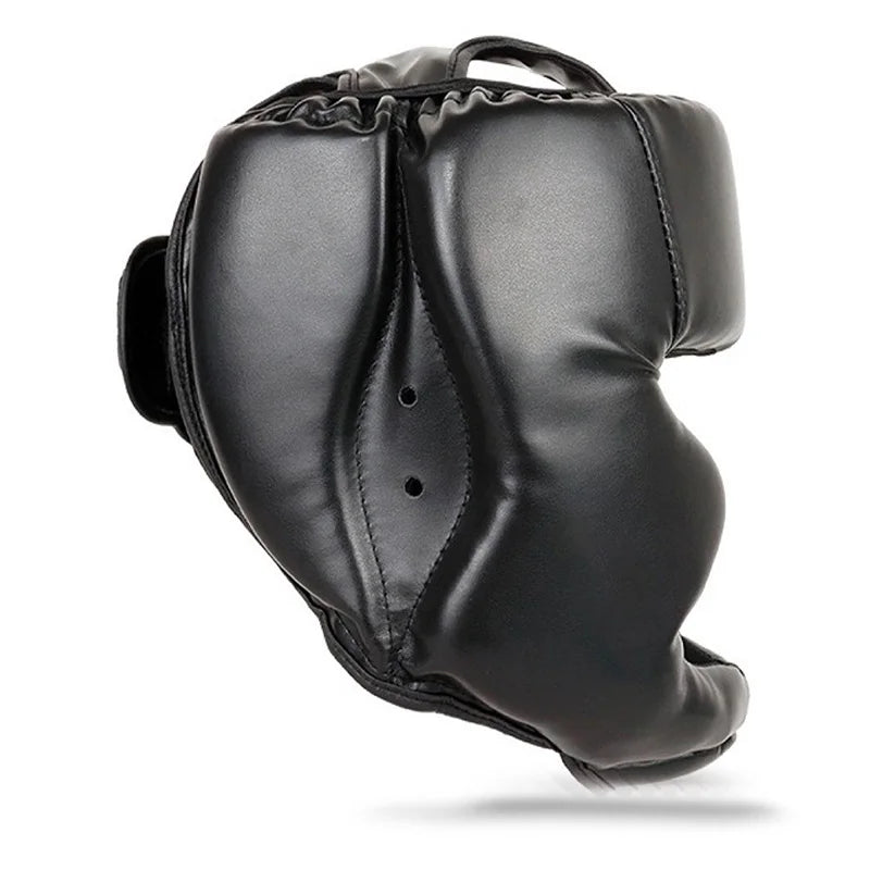 Full-Covered Thickened Boxing Helmet Men Women Adult Karate Muay Thai Training Head Protector Gym Equipment Taekwondo Head Guard