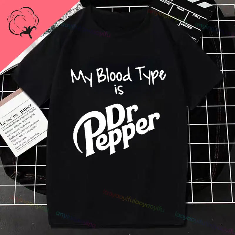 Half Human Half Dr Pepper- Diet Dr Pepper Women's Fashion TShirt Pure Cotton Pure Humor Style All Season Essential T-shirt