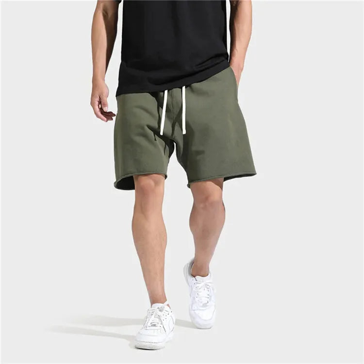 Men's Straight Leg Fitness Sports 5 Minutes Pants Mid-Waist Loose Fashion Basketball Shorts Running Casual Pants