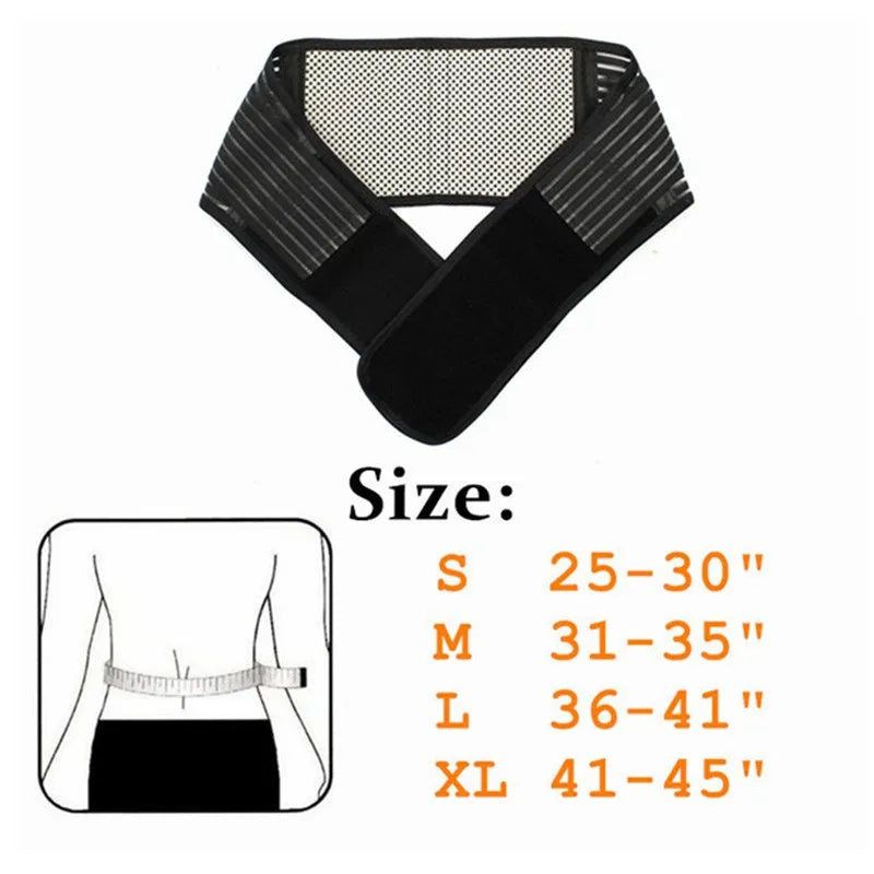 Adjustable Neoprene Double Pull Lumbar Support Lower Back Belt Brace Pain Relief Band Gym Fitness Belt For Waist Protection