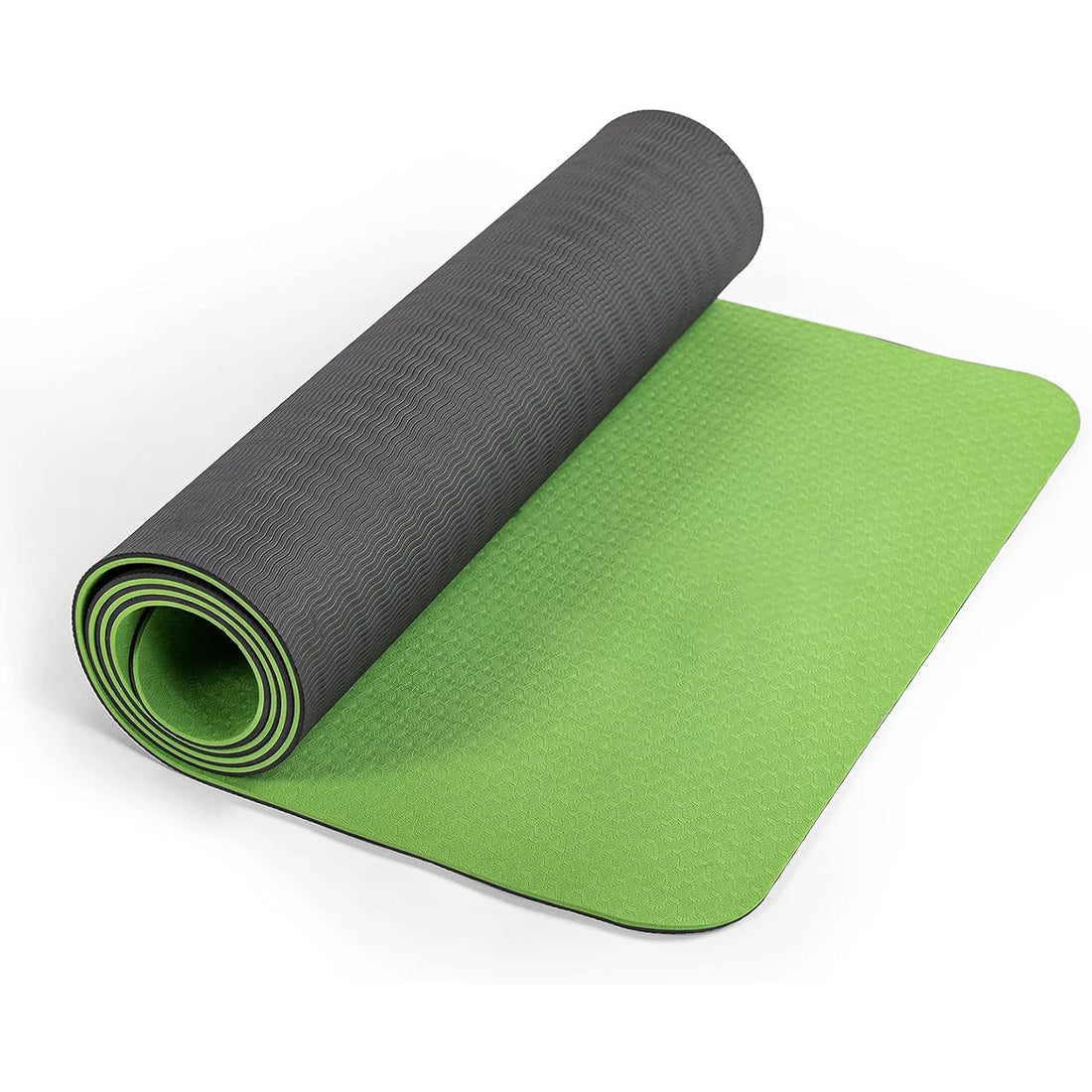 Yoga Mat,Double-Sided Non Slip Eco Friendly Fitness Exercise Mat with Strap TPE YogaMats for Women Men,for Yoga,Pilates,Exercise