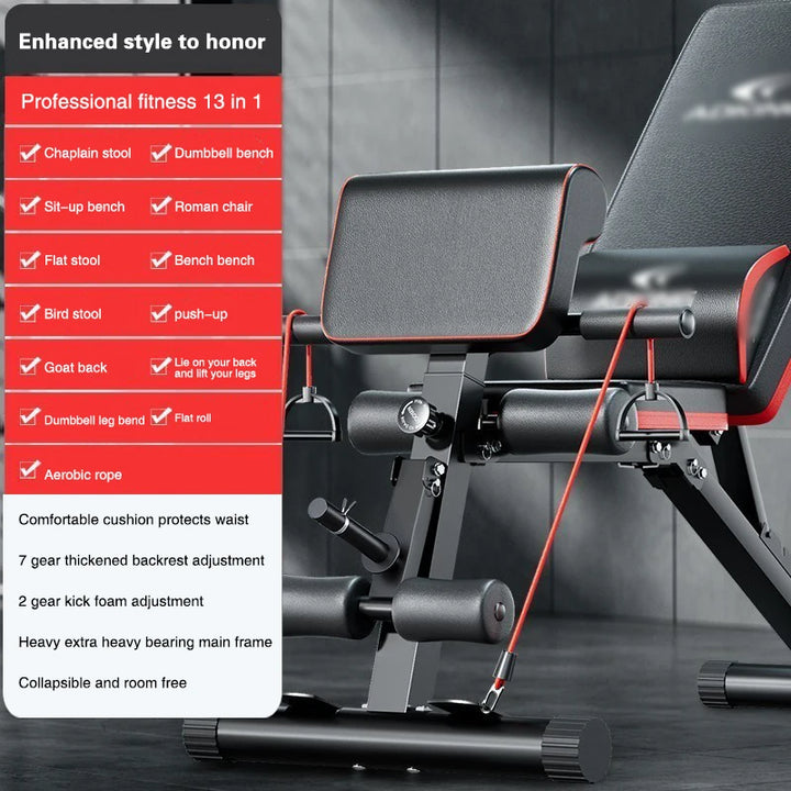 Dumbbell stool sit-up aid fitness equipment home men's multifunctional workout sport stand-up bench