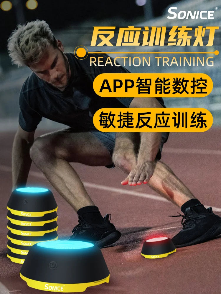 Sonice Reaction Training Light Lamp Speed Agility Response Equipment Boxing React Sensory Agile Fit Light Auxiliary Equipment