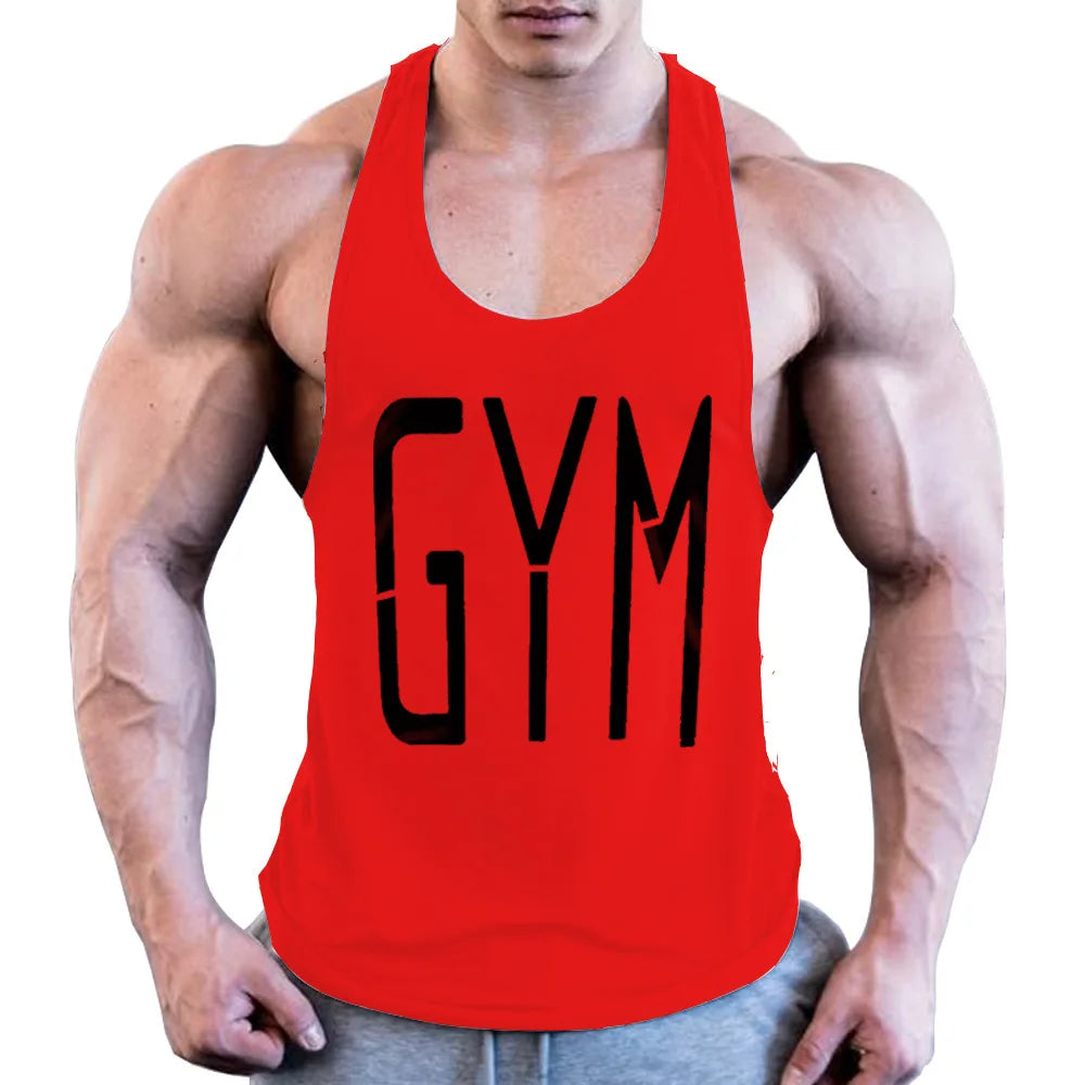 New Gym Sleeveless Clothing Men Bodybuilding and Fitness Tank Top Vest Sportswear Undershirt muscle workout Singlets Gym shirt