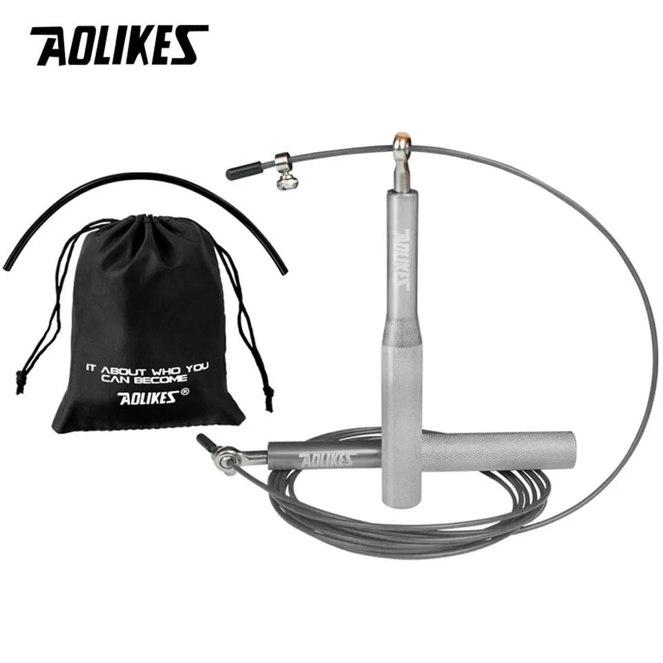 AOLIKES Crossfit Jump Rope Professional Speed Bearing Skipping Fitness Workout Training Equipement MMA Boxing Home Exercise