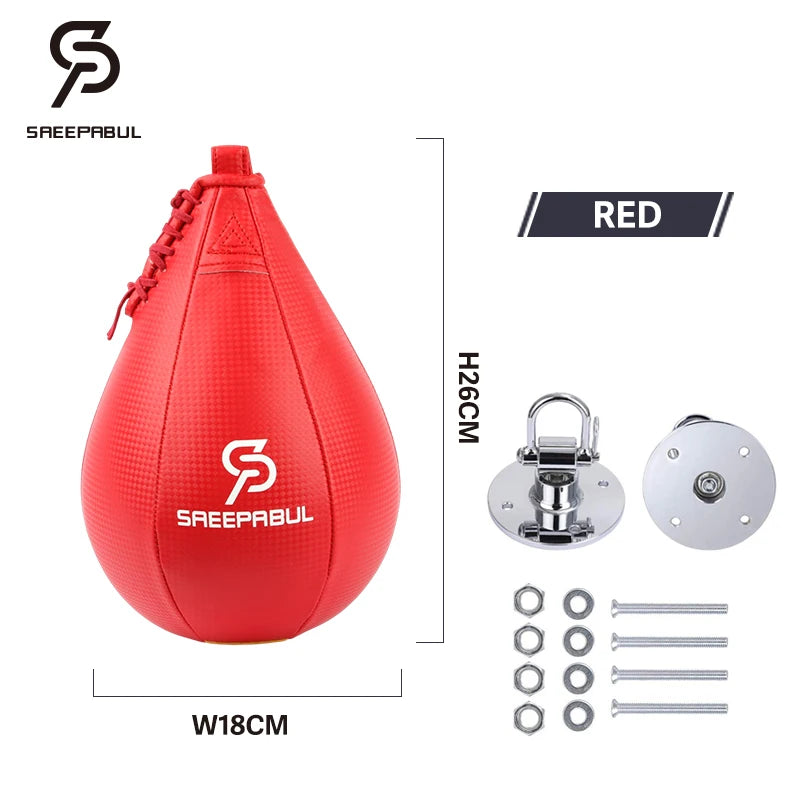 High Quality Boxing Speed Ball Set Fitness Boxing Pear Speed Ball Reflex Inflate Punching Speed Bag Training Ball Accessory