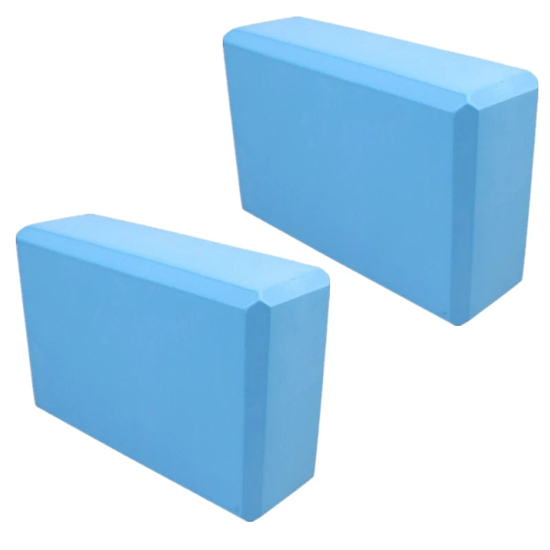 2PCS EVA Gym Blocks Foam Brick Training Exercise Fitness Equipment Dance Yoga Auxiliary Tool Stretching Body Shaping Yoga Blocks