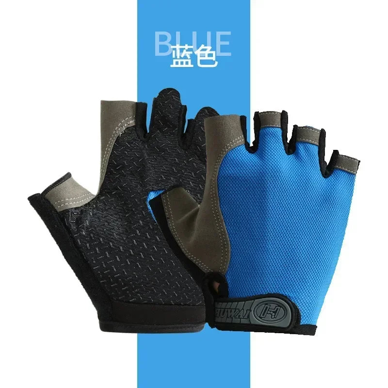 Gym Gloves Fitness Training Fingerless Men Women Bodybuilding Exercise Sports Gloves for Cycling Bicycle Anti Slip Breathable