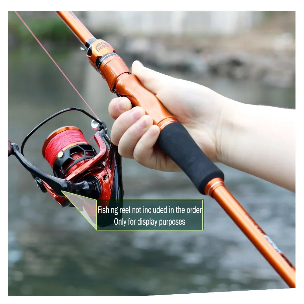 BAKAWA Casting Spinning Fishing Rods 1.8M 2.1M UltraLight Travel Feeder Pole 4 Sections EVA Handle Baitcasting Fish Rod Pesca