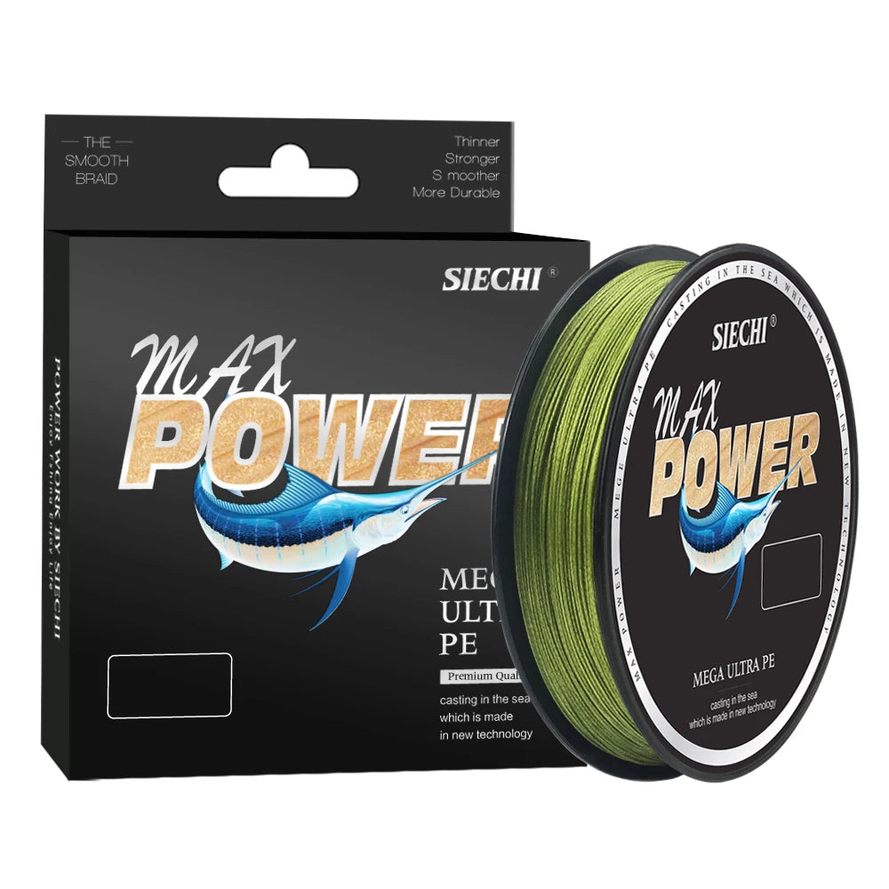 SIECHI 16 Strand Japan Braided Line Multifilament Fishing Line 150M 500M Carp Fishing Accessories 18-110LB Pe Line 8 Braid Wire