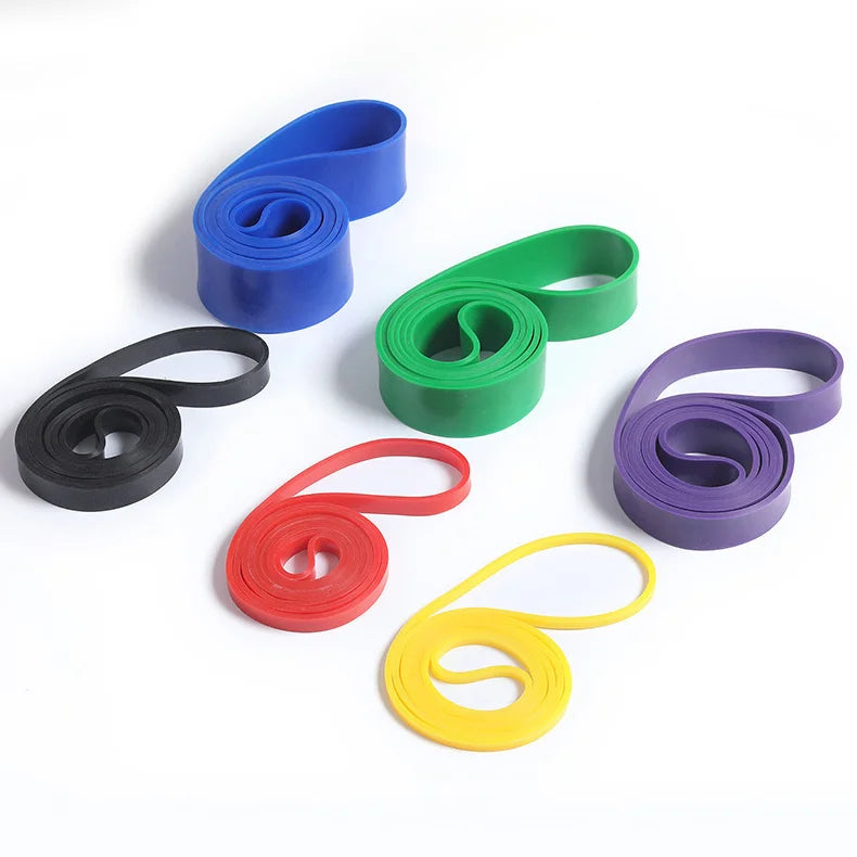 1/5Pcs Tpe Elastic Band Resistance Strength Training Sports Fitness Latex Pull-Up Ension Thick Circle Yoga Multi-Functional Hip