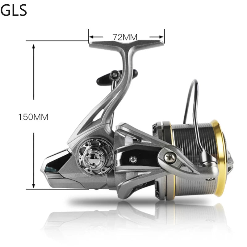 8000-14000 Series 17+1 Bearing Ultralight Long Casting Spinning Wheel Aluminum Alloy Spool 4.8:1 High Speed Fishing Reel