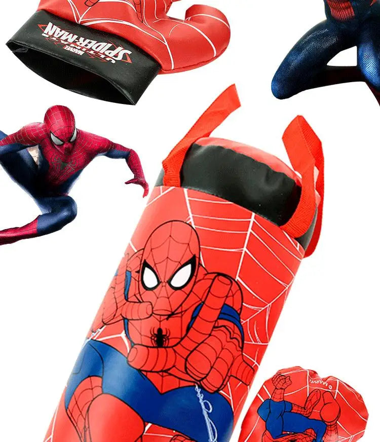 New Anime Marvel Spider Man Children's Toy Gloves, Children's Boxing Gloves Set, Cartoon Printed Boy and Girl Birthday Gifts