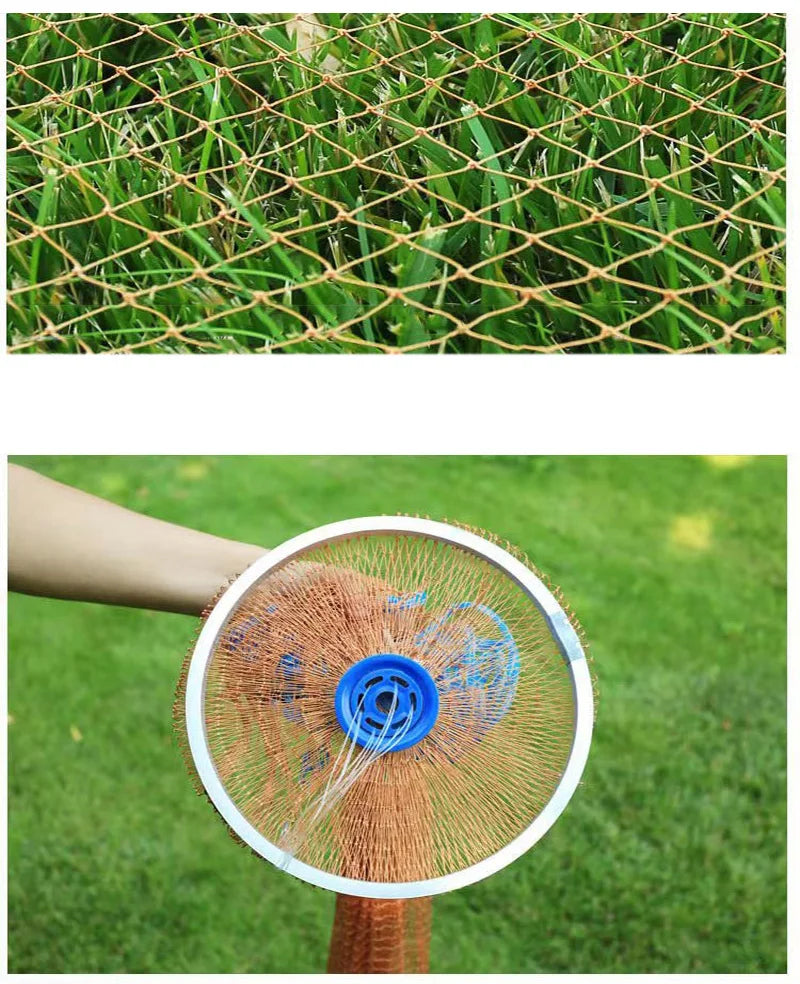 Lawaia Fishing Net Fish Mesh Hand Throwing Net Outdoor Fishing Tackle Tool Galvanized Steel Casting Network Model 240/300/600