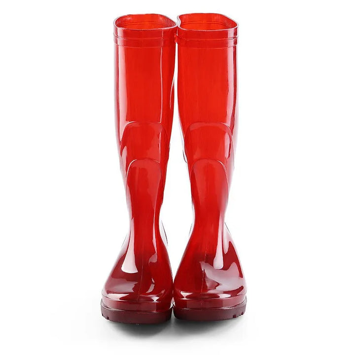 Men's Rain Boots Round Toe Wedge Wear-resistant Plastic Water-proof Rain Boots Tendon Bottom Hot Selling Fishing Boots Non-slip