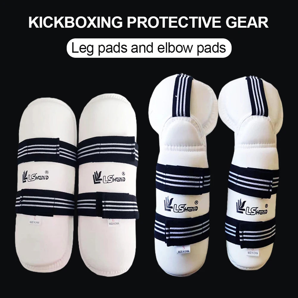 Taekwondo Arm Leg Protection Set Adult Thick Karate Boxing Sanda Martial Arts Training Sports Protective Gear