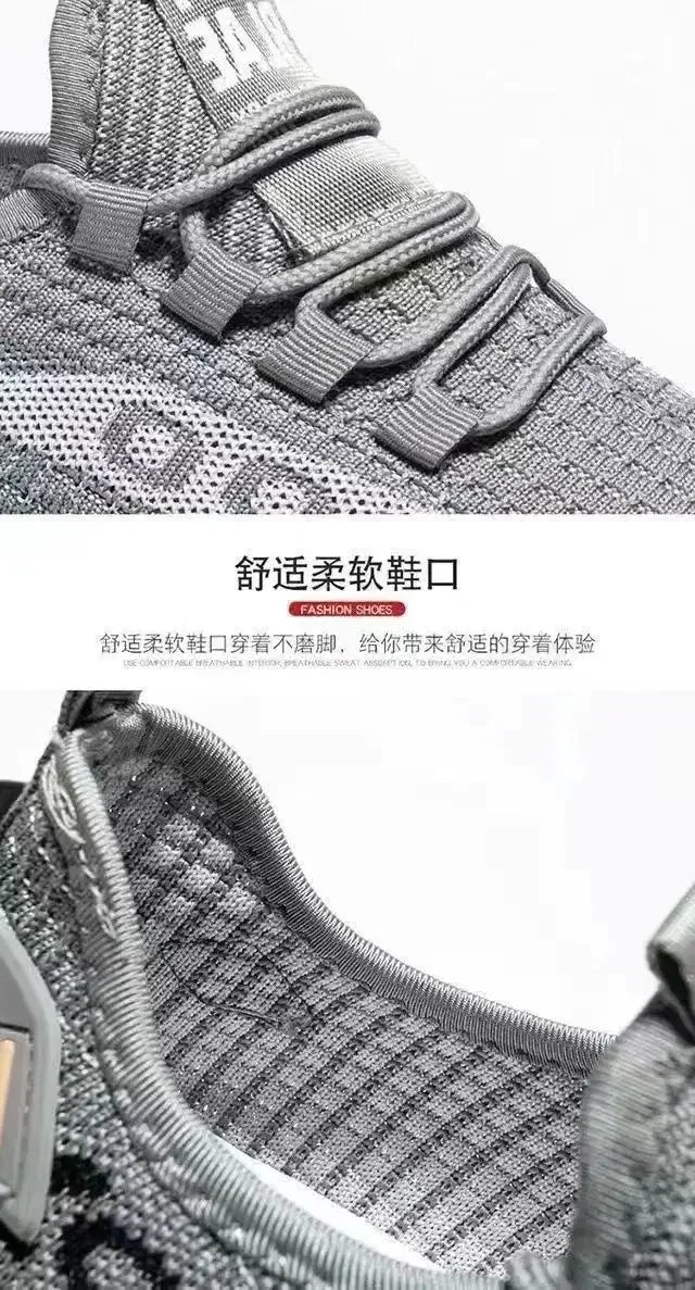 Men's casual shoes, fashionable and versatile sports shoes, breathable running shoes, outdoor walking training tennis shoes