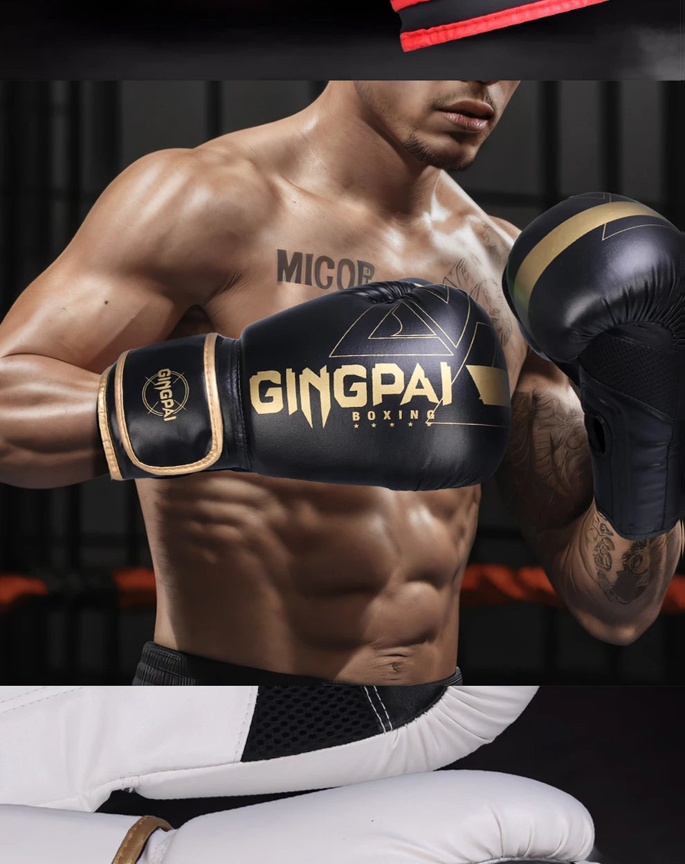 Professional 6/8/10/12/14oz Boxing Gloves PU Muay Thai MMA Profession Kickboxing Adults Sandbag Training Gloves Equipment