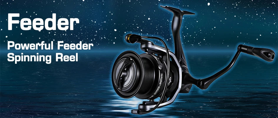 MIFINE FEEDER CONFIDENT Fishing Reel 4500 5500 10KG Max Drag Coil Professional 6+1 BB Worm Shaft System Spinning Feeder Reels