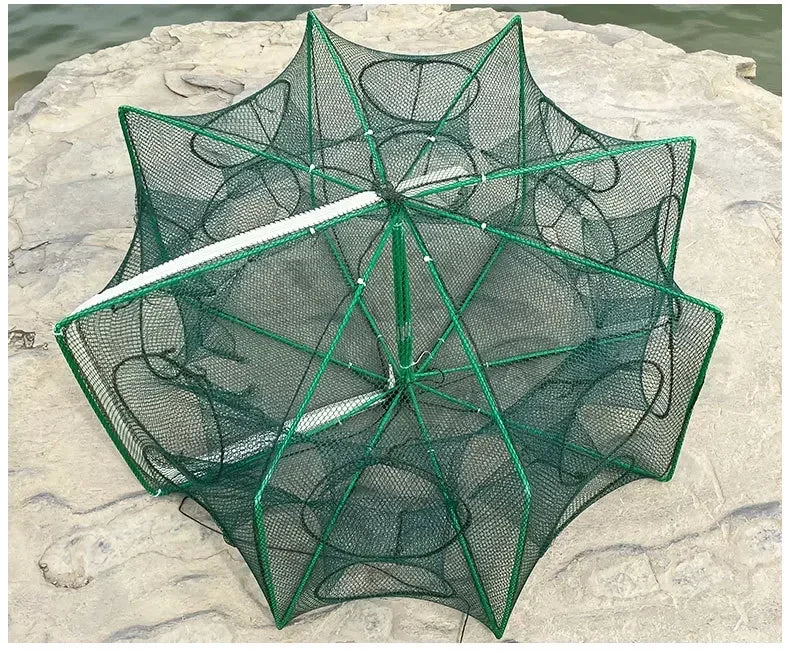 Mesh For Fishing Net/Tackle/Cage Folding Crayfish Catcher Casting/Fish Network Crab/Crayfish/Shrimp/Smelt/Eels Traps fishing