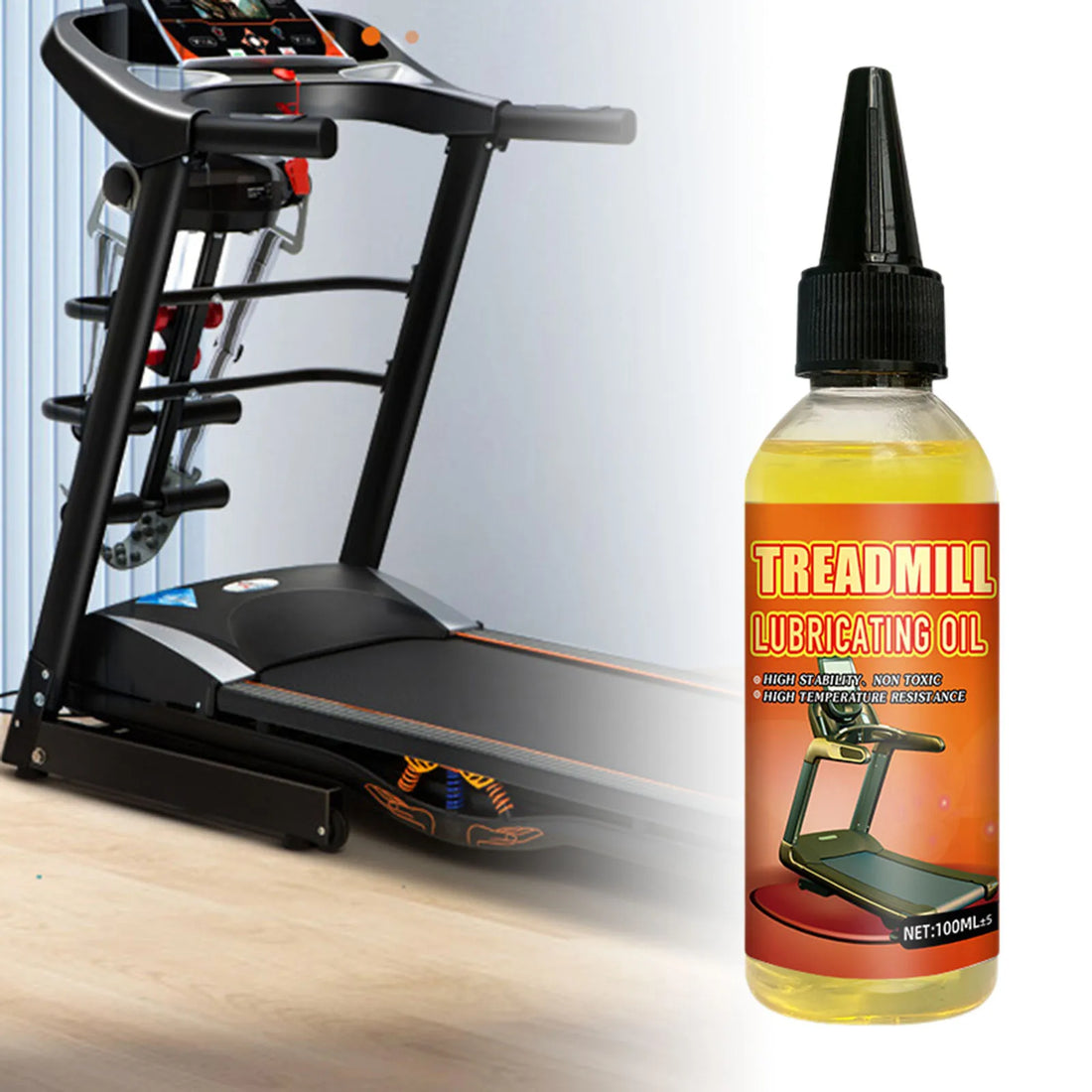 Premium Treadmill Lubricant 60-200ml Universal Running Machine Oil Maintenance Lubricating for Gym Accessories Maintenance Tool