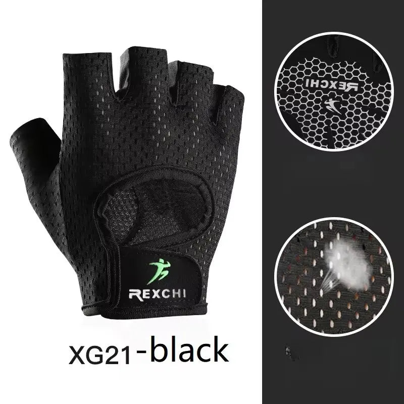 Gym Gloves Fitness Weight Lifting Gloves Body Building Training Sports Gloves Workout Half Finger Hand Protector for Women Men