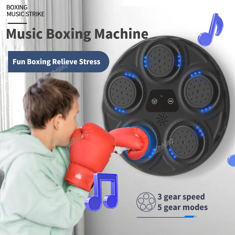 Children's Smart Music Boxing Machine, Fitness Trainer, Electronic Wall Target, Hanging Sanda Sandbag, Kid's Daily Training